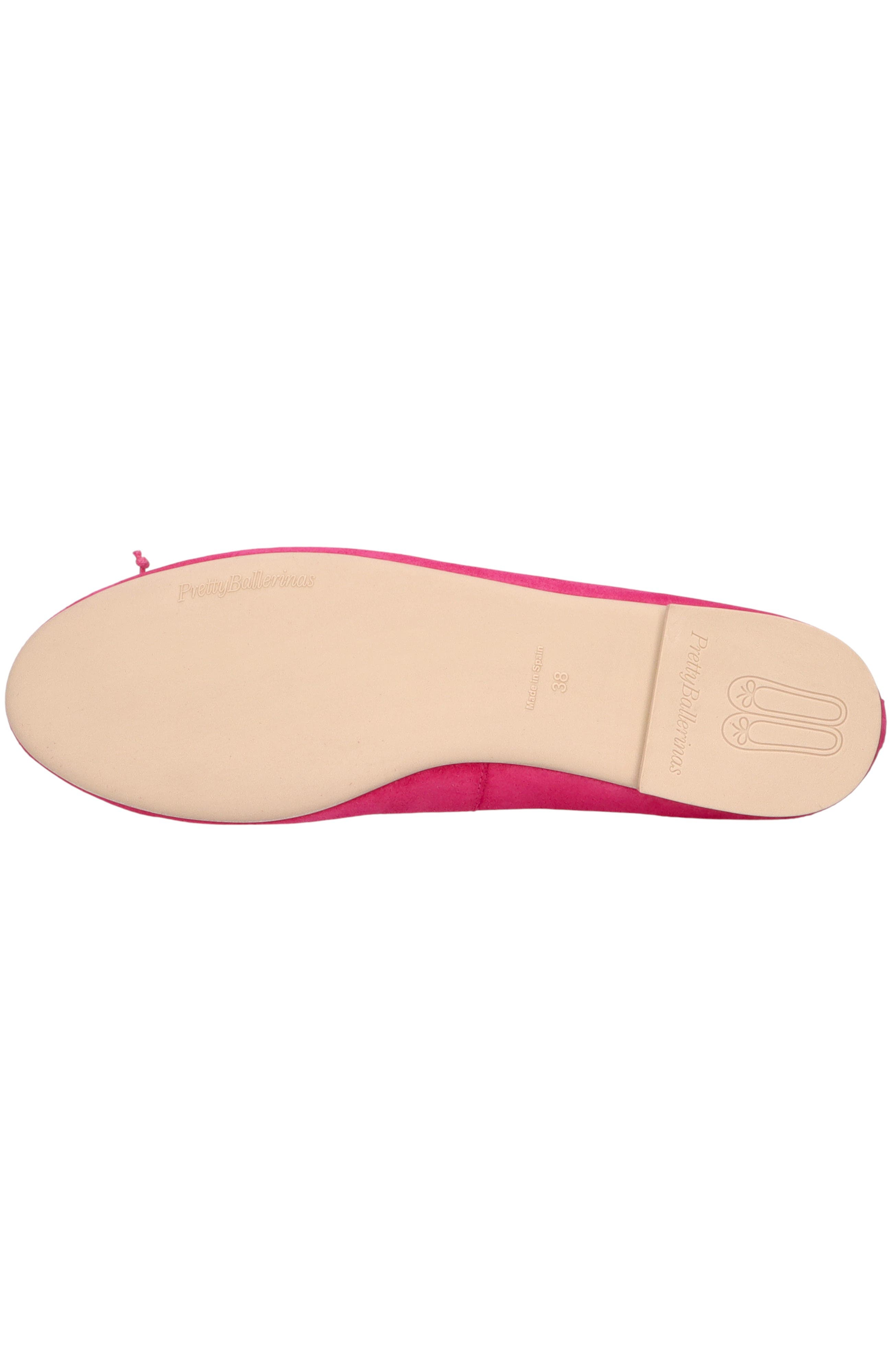 Round Toe Ballet Flat, Alternate, color, Bright Pink