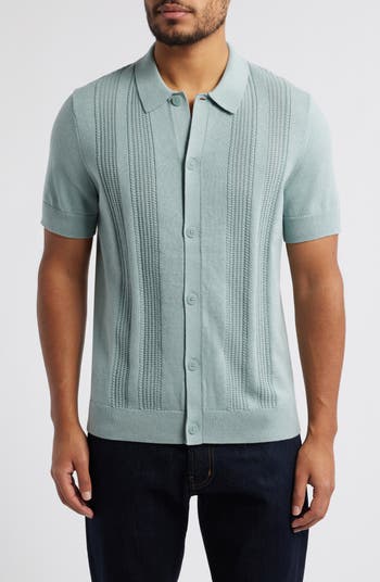 Nordstrom Cotton & Silk Short Sleeve Cardigan | Nordstrom