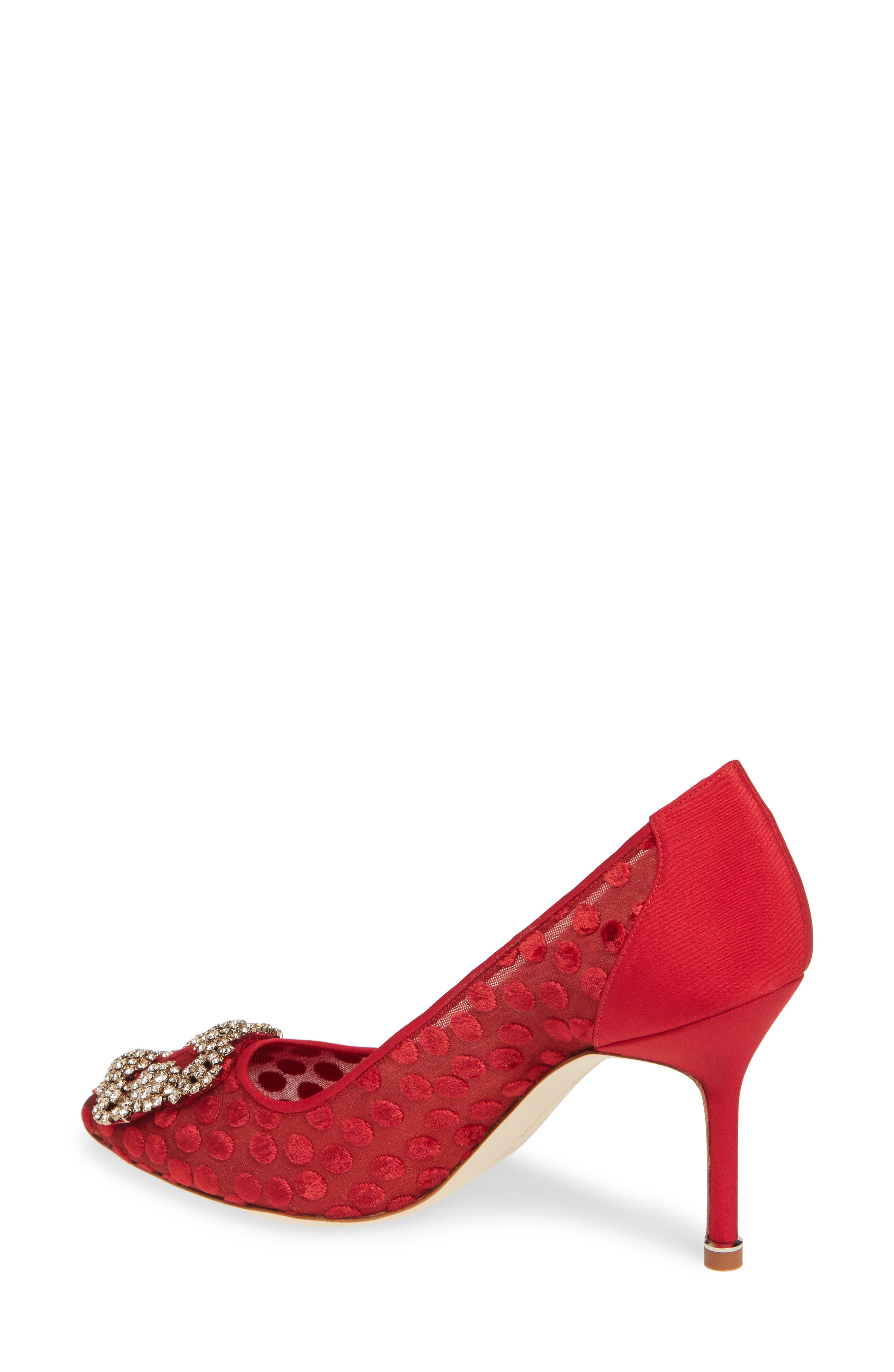 Manolo Blahnik Hangisi Pointed Toe Pump, Alternate, color, 