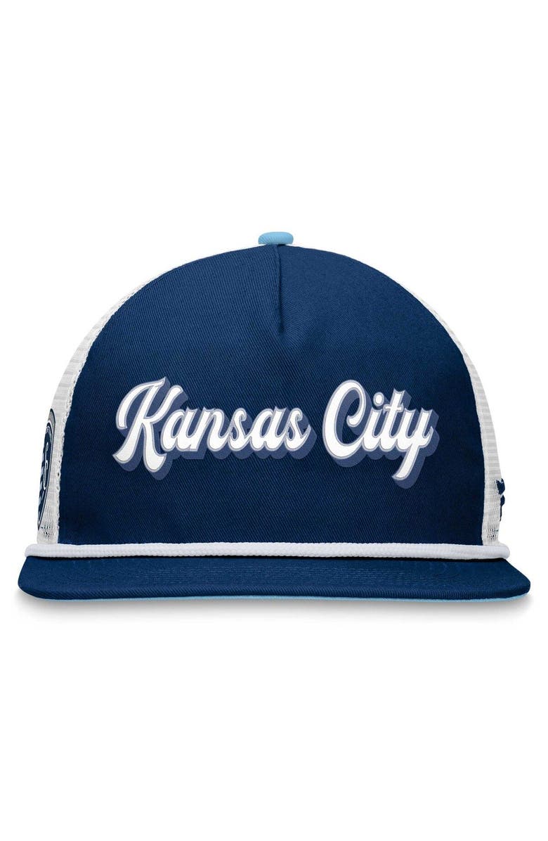 FANATICS Men's Fanatics Branded Navy/White Sporting Kansas City True Classic Golf Snapback Hat, Alternate, color, 