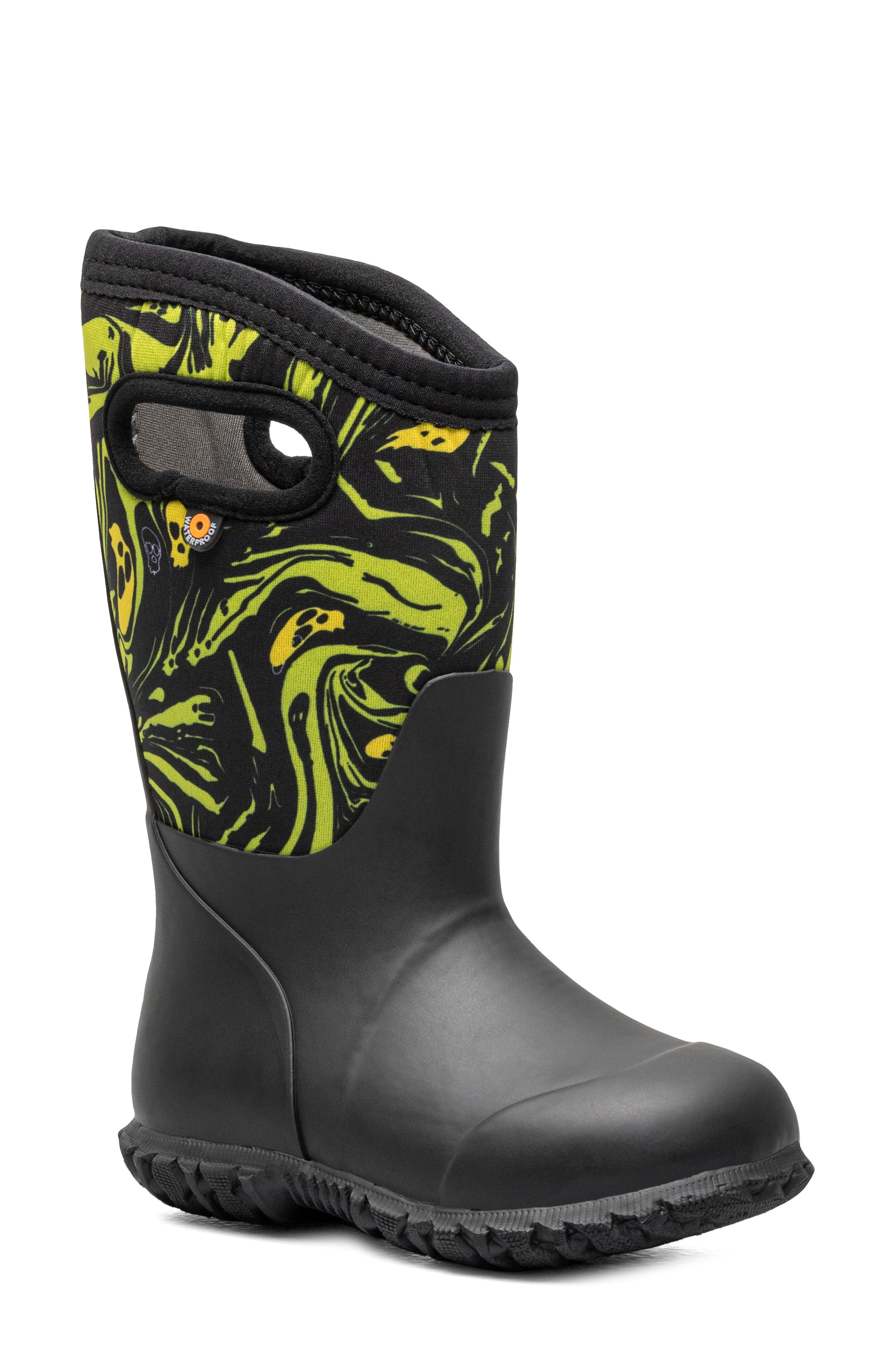 Bogs Kids' York Spooky Waterproof Rain Boot, Main, color, 