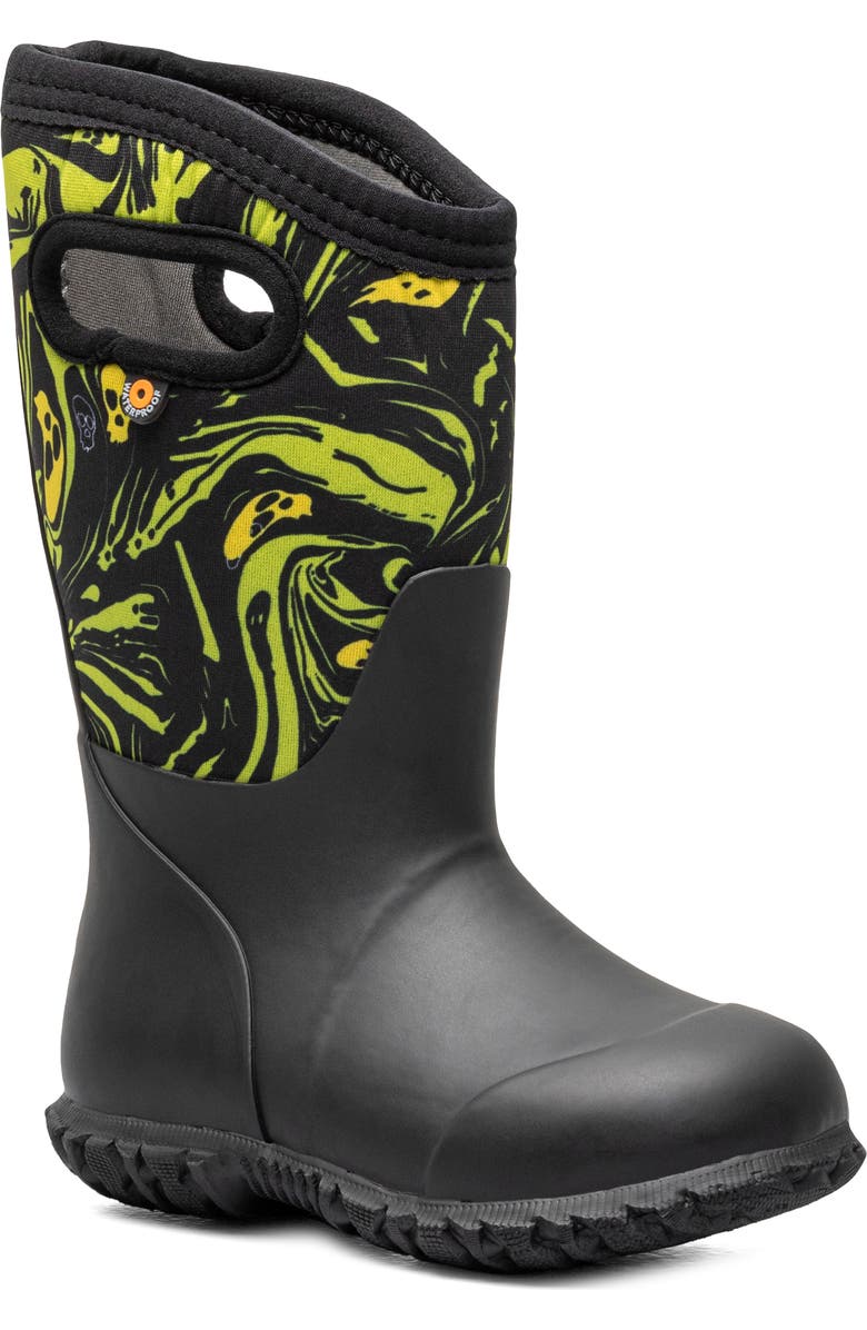Bogs Kids' York Spooky Waterproof Rain Boot, Main, color,