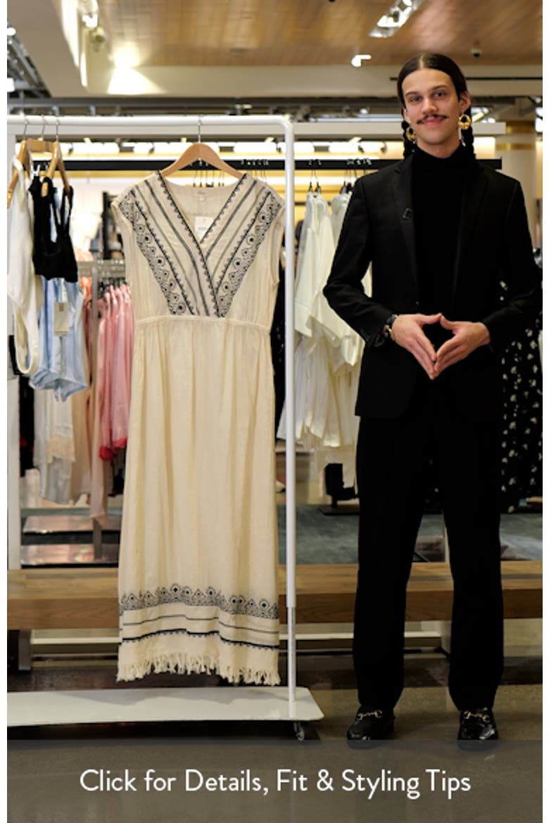 Embroidered Cover-Up Maxi Dress video