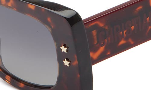 Dior 'pacific S1u 53mm Rectangular Sunglasses In Gold