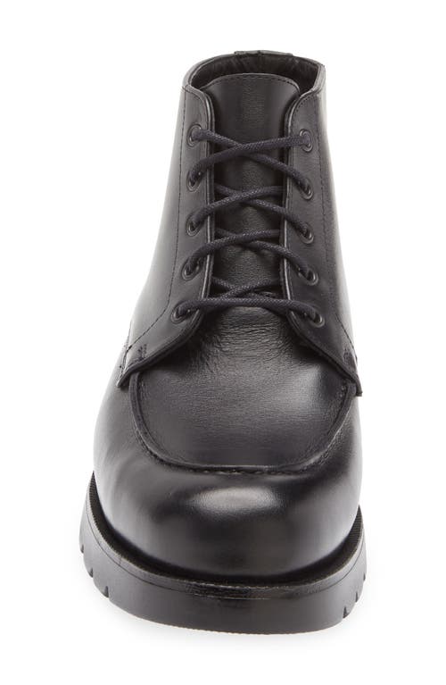 Kleman Oxal Kp Lugged Leather Boot In Black