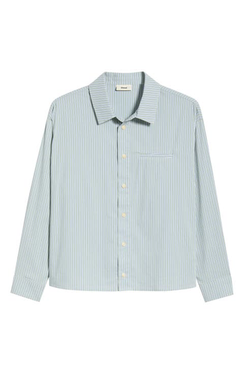 Stripe Button-Up Shirt