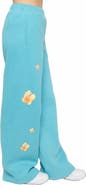 Samii Ryan | Kindness Season Open Leg Sweats , Blue , Large , 4