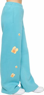 Samii Ryan | Kindness Season Open Leg Sweats , Blue , Large , 4