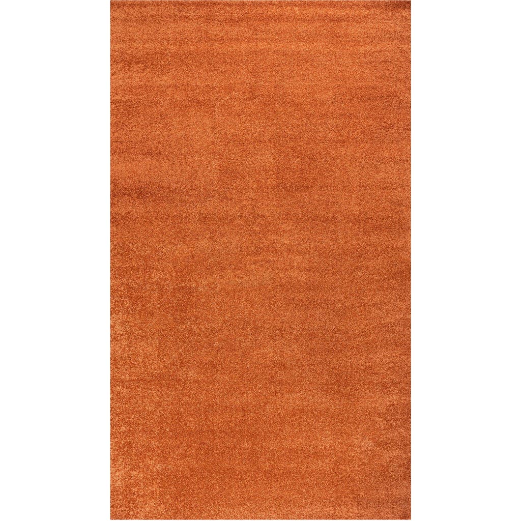 Jonathan Y Haze Solid Low-pile Area Rug In Orange
