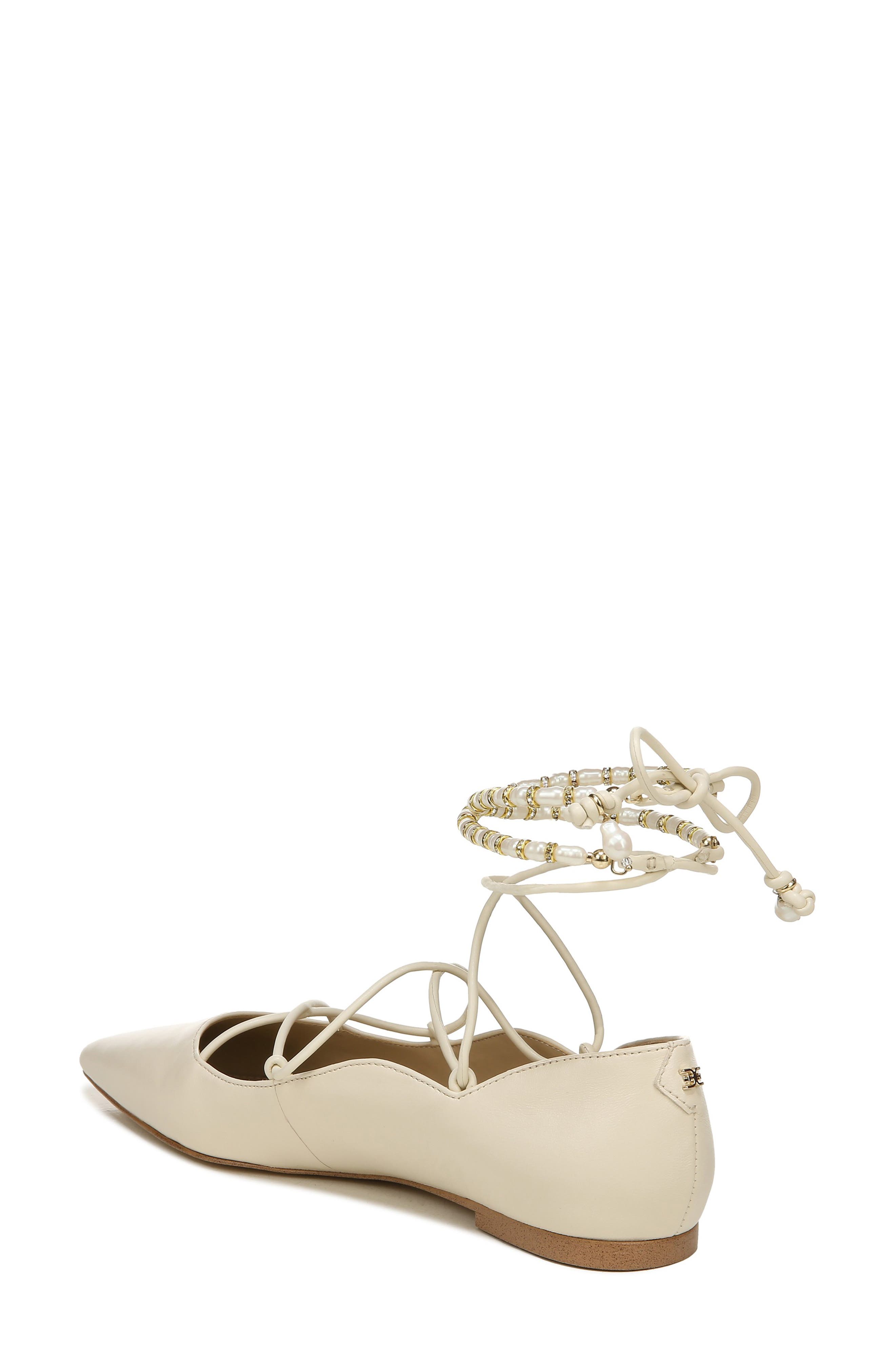Winslet Ankle Strap Flat, Alternate, color, MODERN IVORY