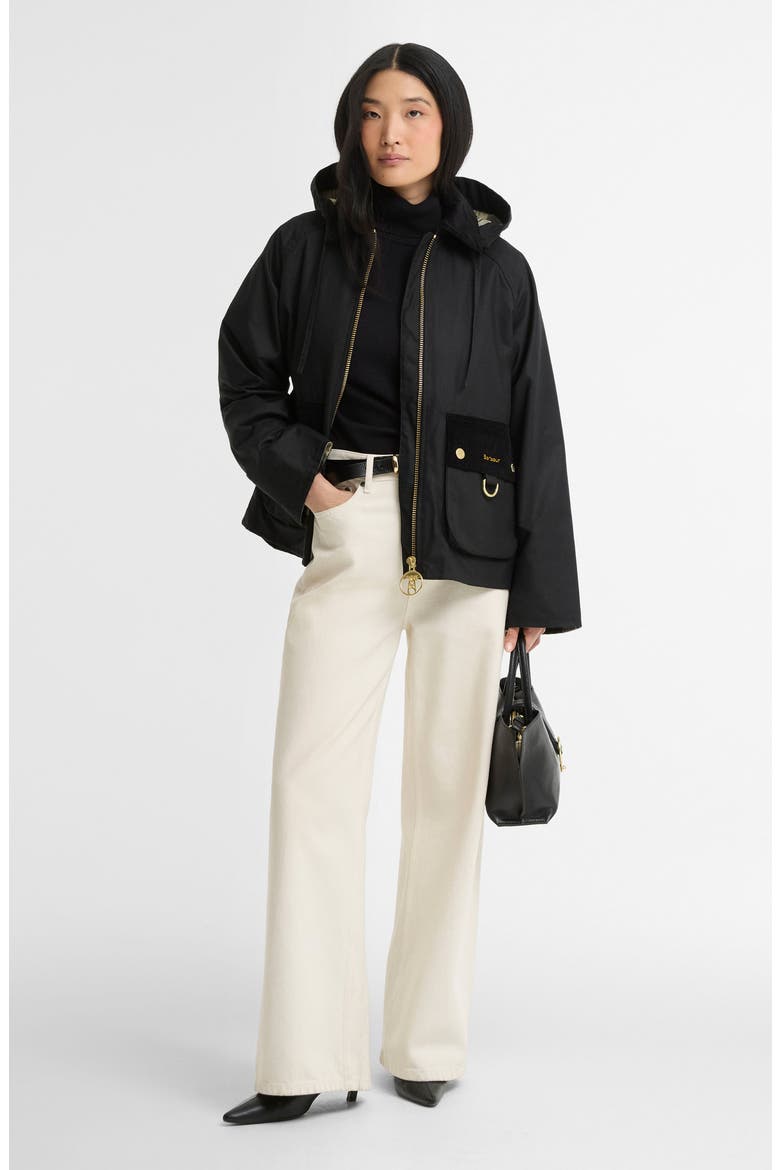 Carville Waxed Cotton Jacket, Alternate, color, BLACK/ ANCIENT