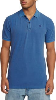 G-STAR Dunda Slim Fit Overdye Piqué Polo