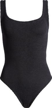 Hunza G Square Neck One-Piece Swimsuit