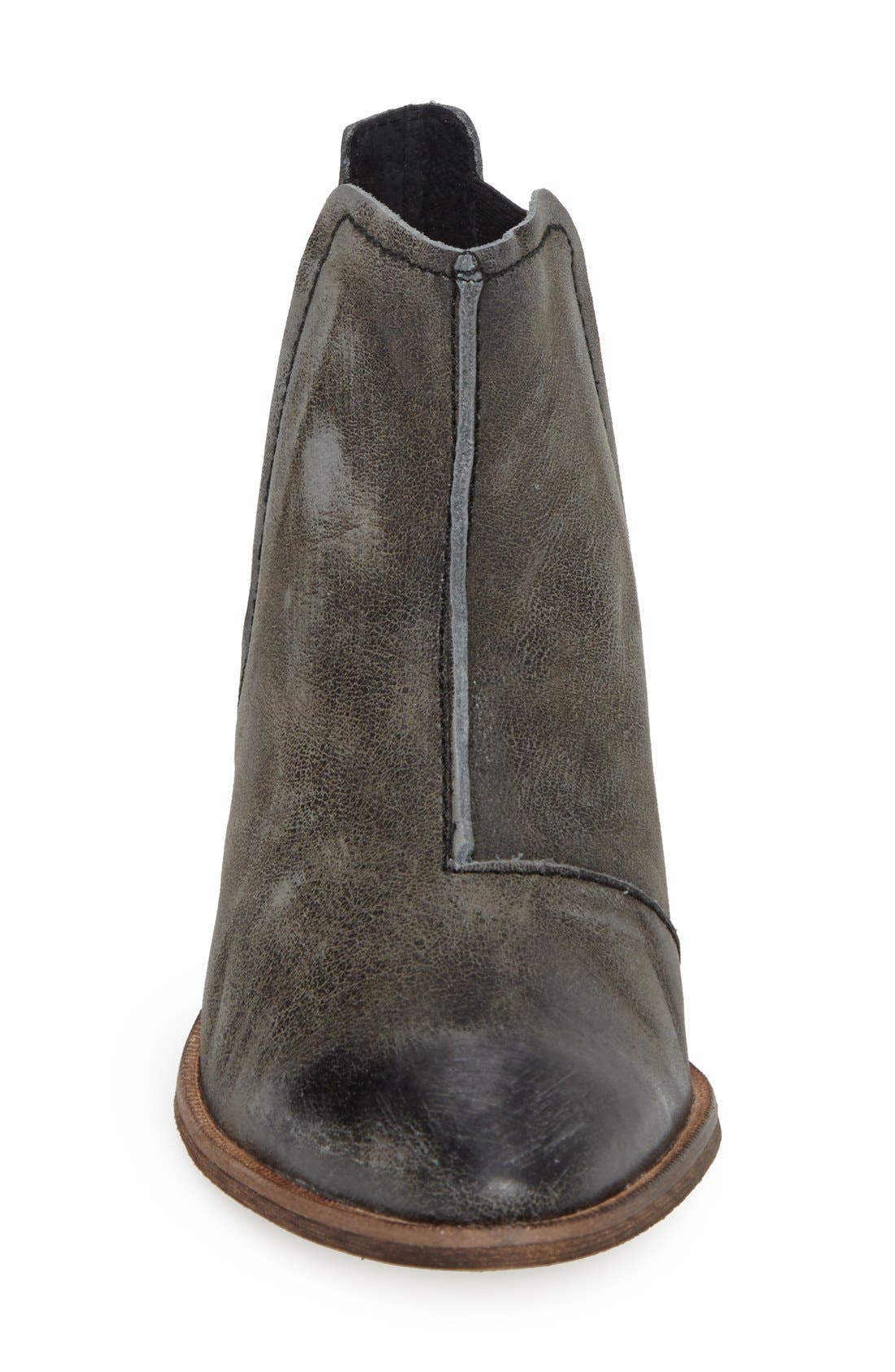'Dark Horse' Pointy Toe Bootie, Alternate, color, BLACK