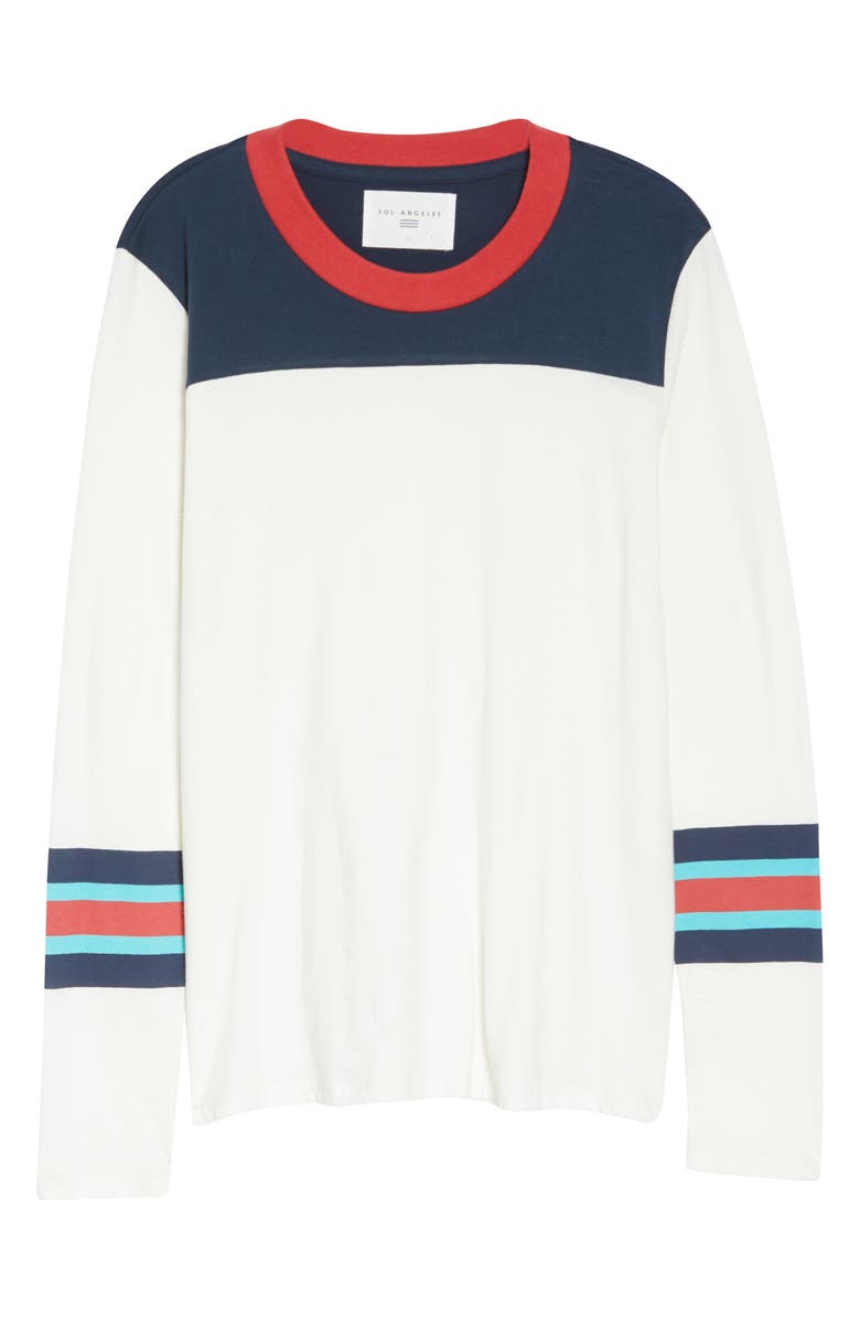 Sol Angeles Colorblock Crewneck Pullover, Alternate, color, 