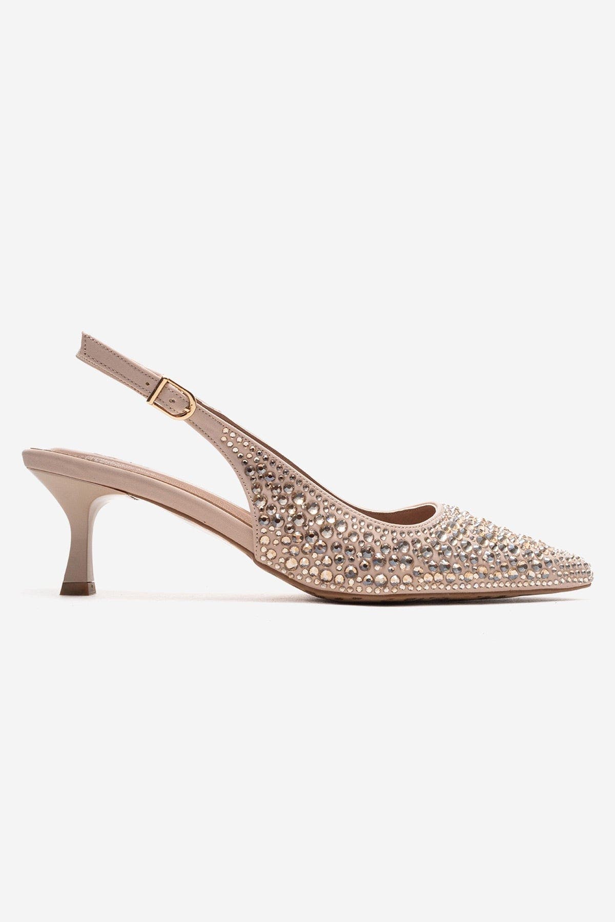 Thea Slingback Pointed Toe Pump, Alternate, color, Nude