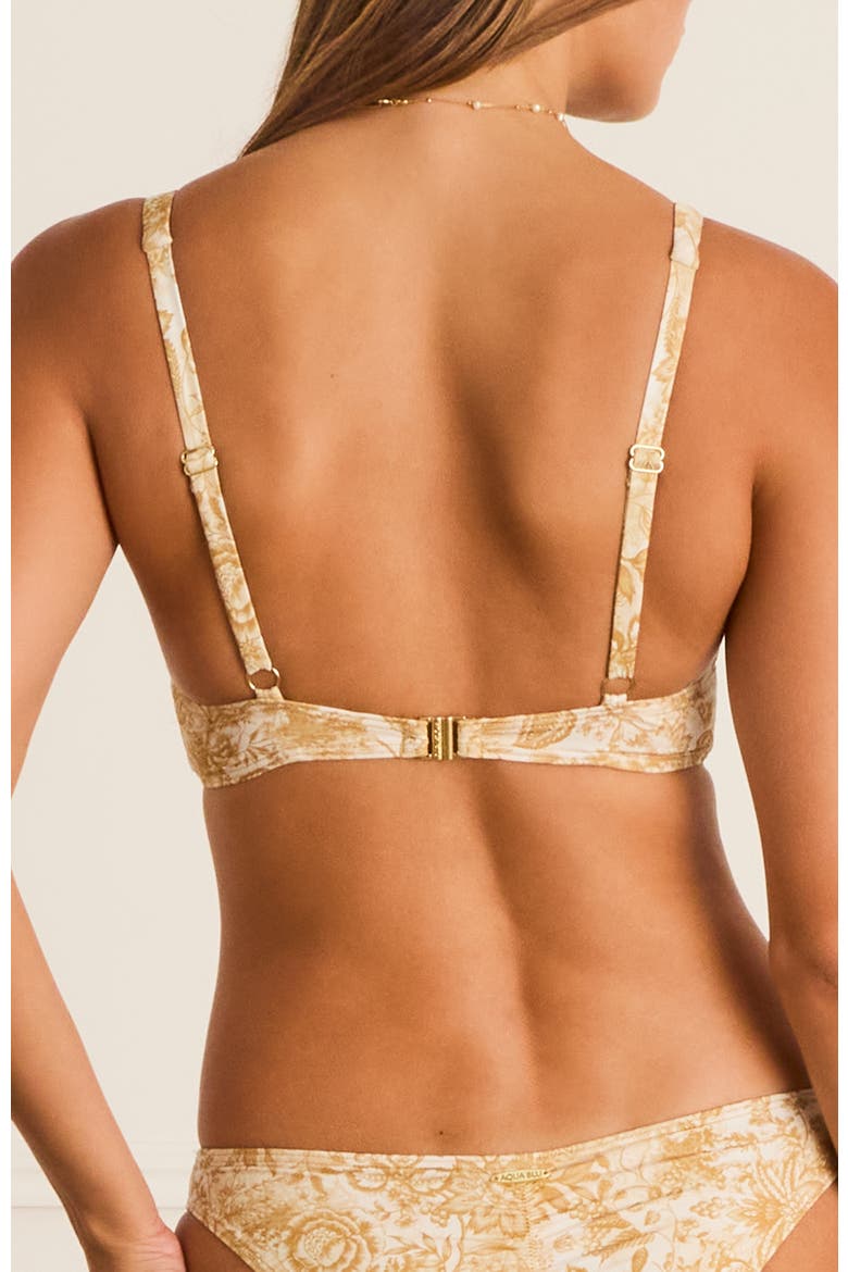 Luminary Tahlia Bikini Top, Alternate, color, Gold