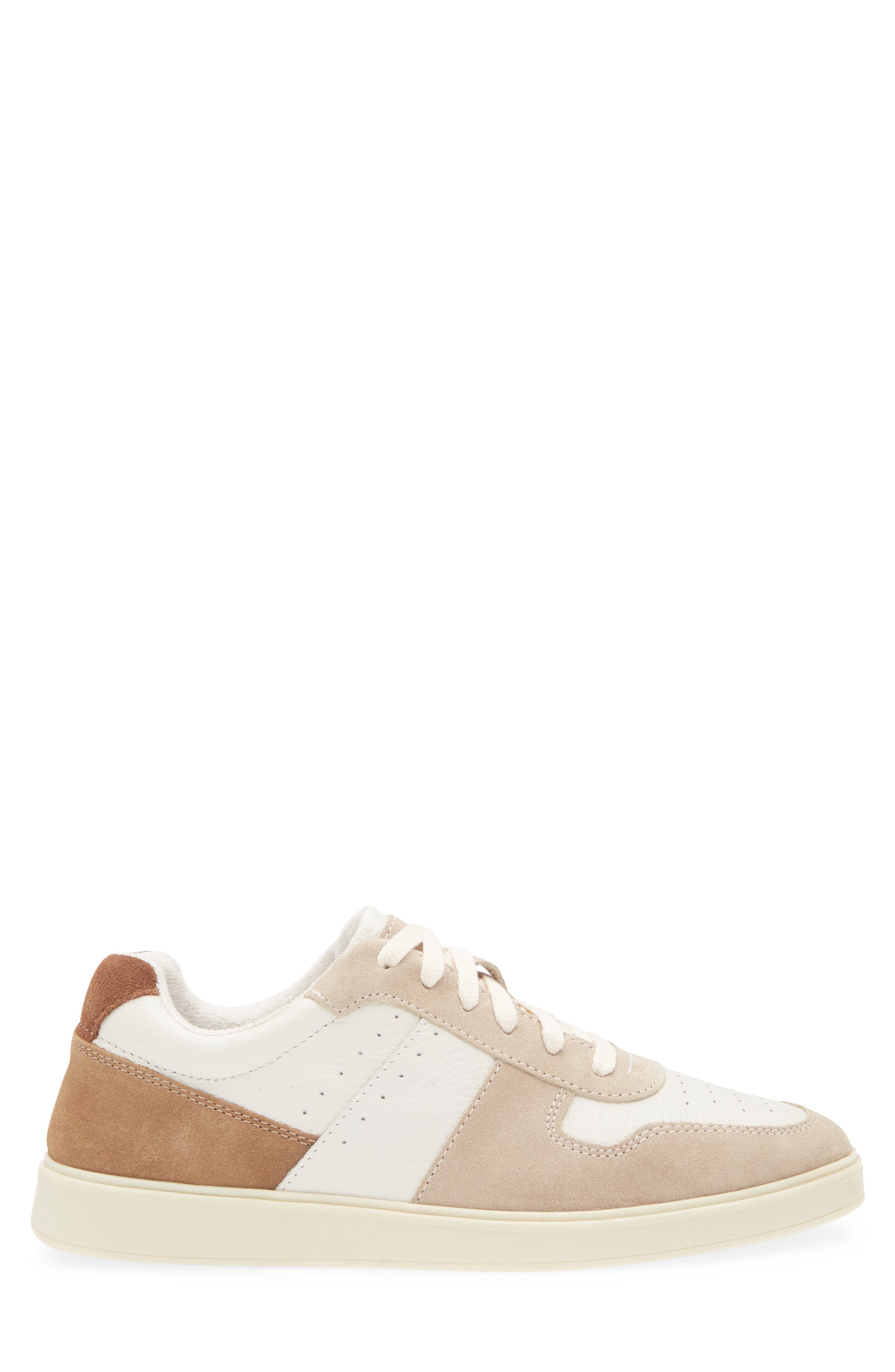 Steve Madden Herro Low Top Sneaker, Alternate, color, White/ Tan