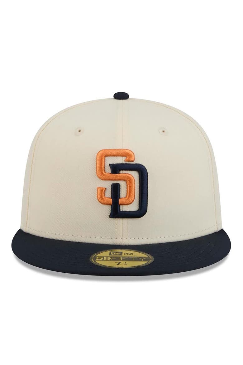 Men's New Era Cream/Obsidian San Diego Padres 2026 City Connect 59FIFTY Fitted Hat, Alternate, color, Cream