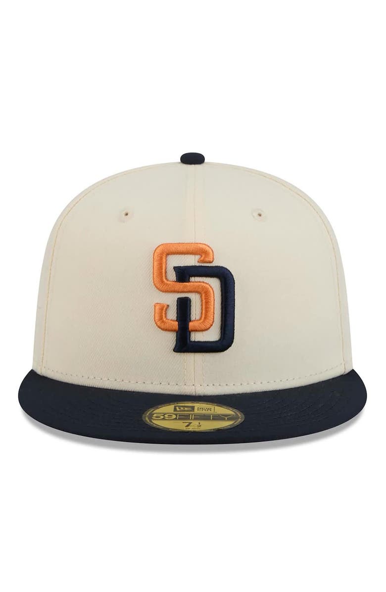New Era Men's New Era Cream/Obsidian San Diego Padres 2026 City Connect 59FIFTY Fitted Hat, Alternate, color, Cream