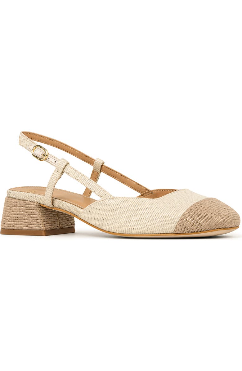 Donald Pliner Woven Slingback Pump, Main, color, Natural/ Sand