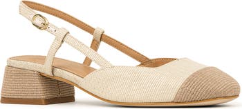 Woven Slingback Pump