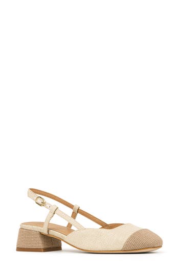 DONALD PLINER DONALD PLINER WOVEN SLINGBACK PUMP