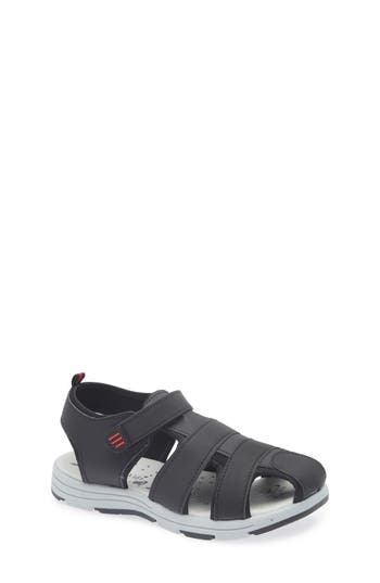 Extreme By Eddie Marc Kids' Solid Woven Sandal In Black