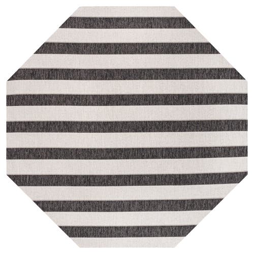 Jonathan Y Aveiro Wide Stripe Octagon Indoor/outdoor Area Rug In Multi