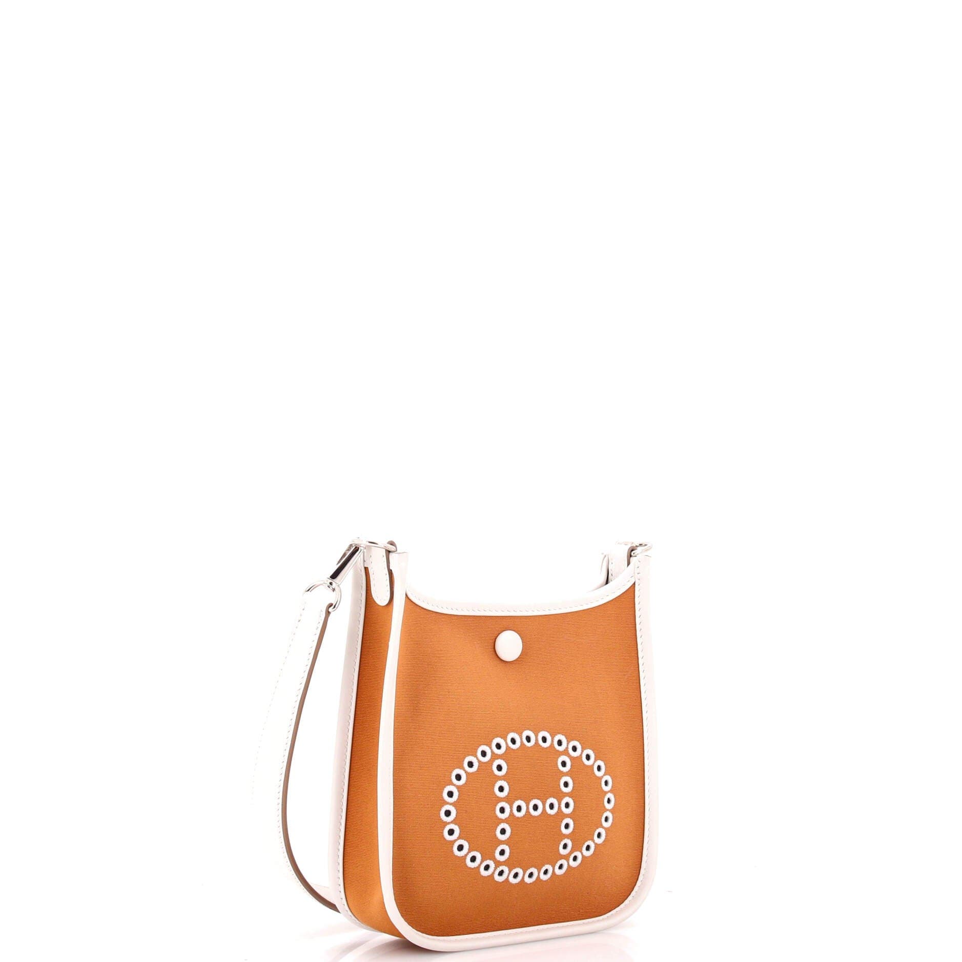 Pre-Owned Hermes Neo Evelyne Bag Toile and Leather TPM, Alternate, color, Dune