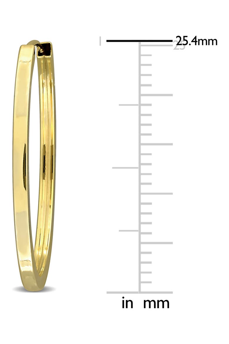 Square Tube Hoop Earrings, Alternate, color, GOLD