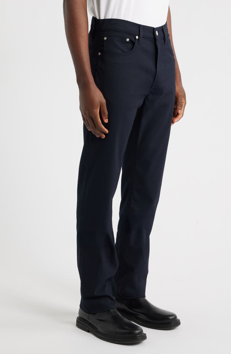 FRAME Modern Straight Leg Five-Pocket Twill Pants, Alternate, color, Dark Navy