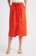 Nation LTD Maisie Linen Midi Skirt