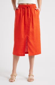 Nation LTD Maisie Linen Midi Skirt