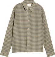 FRAME Plaid Wool Button-Up Shirt