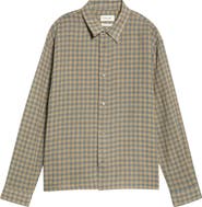 FRAME Plaid Wool Button-Up Shirt