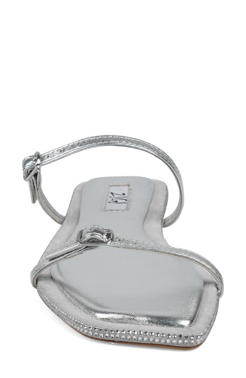 Zigi Two-strap Sandal In Silver