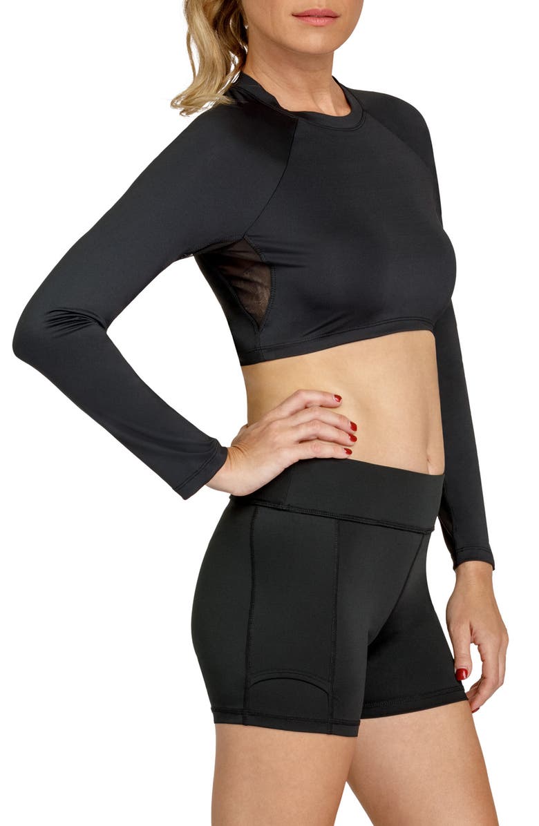 Tail Sasha Long Sleeve Crop Tennis Top, Alternate, color, 