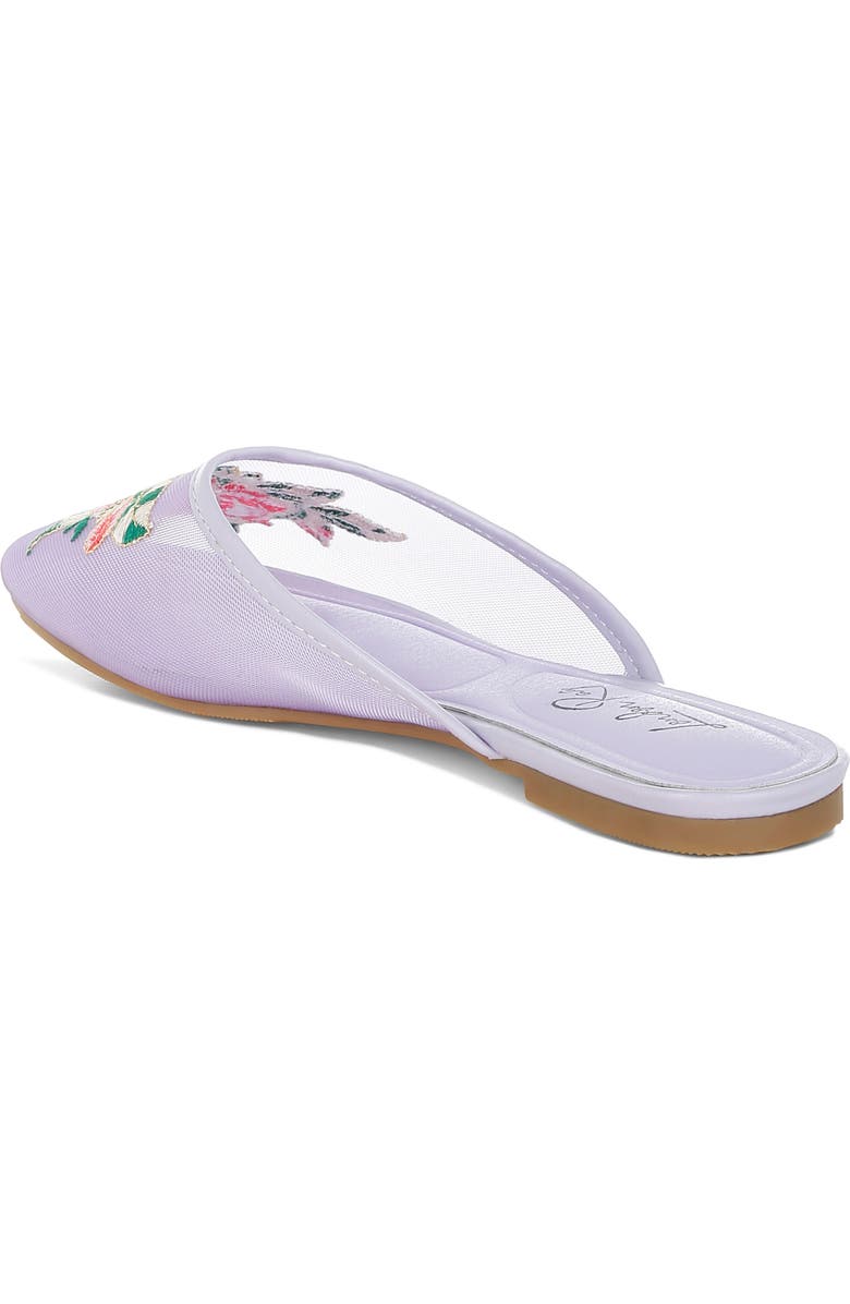 LONDON RAG Shara Embroidered Mesh Mule, Alternate, color, Lilac