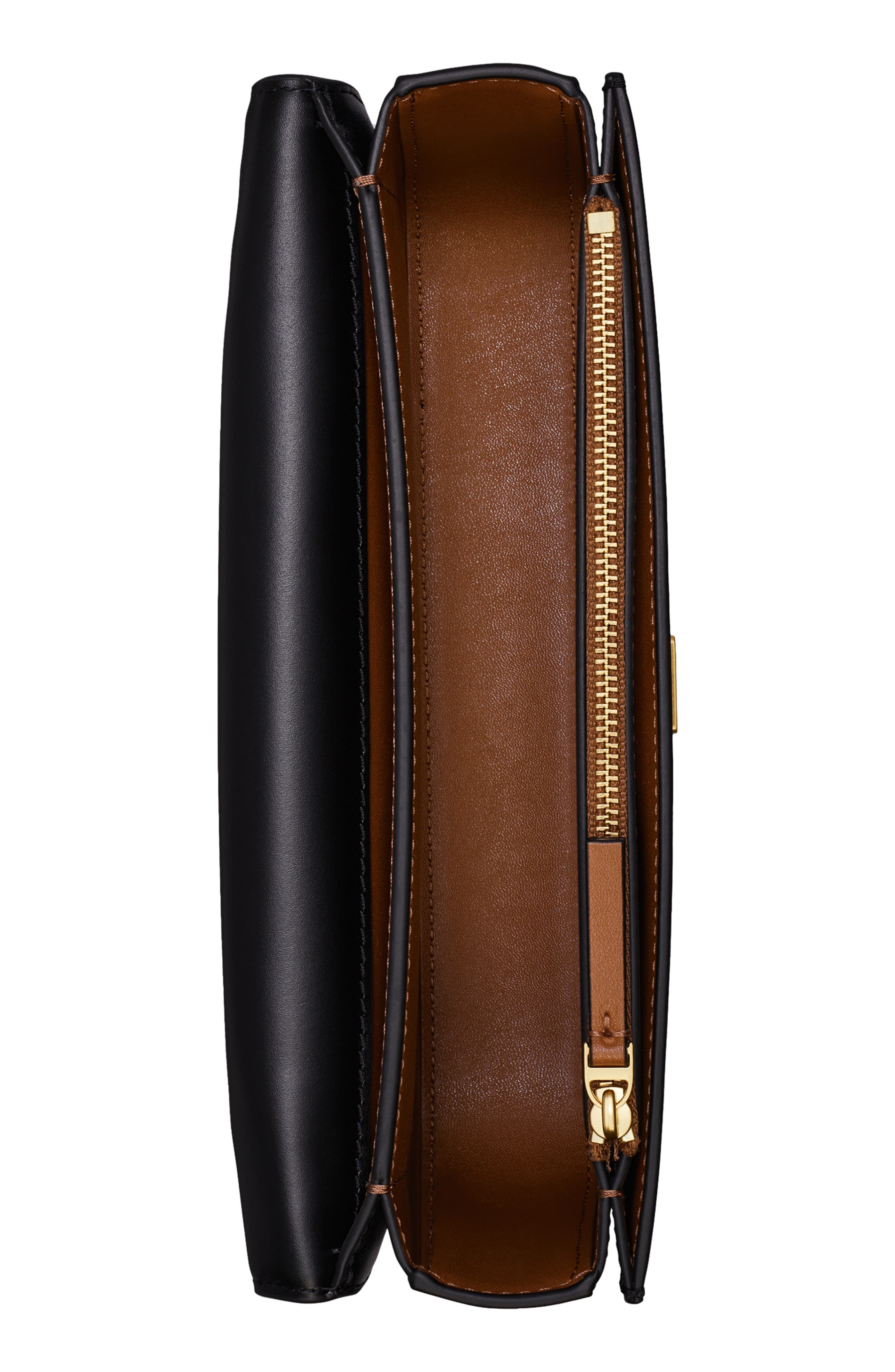 Tory Burch Small Eleanor Rectangular Convertible Leather Shoulder Bag, Alternate, color, 