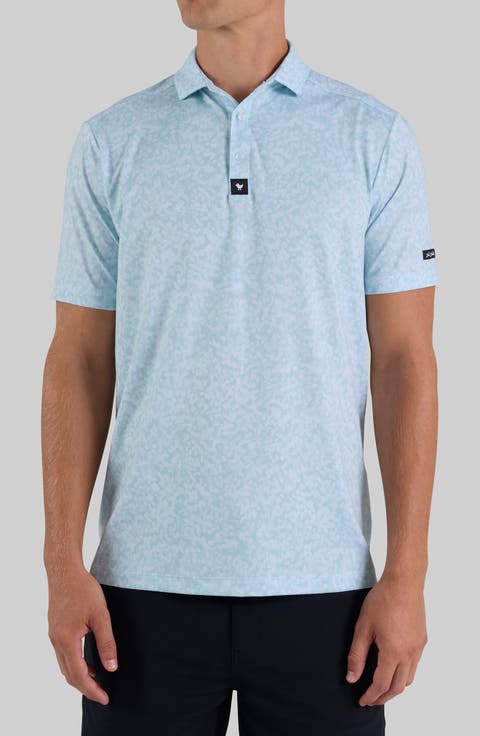 Core Abstract Print Performance Polo