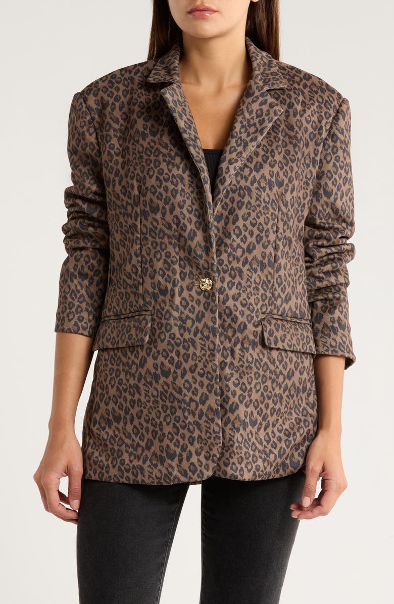 Vigoss Animal Pring Blazer, Main, color,