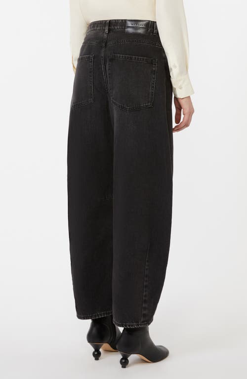 Weekend Max Mara Douglas High Waist Barrel Leg Jeans In Black