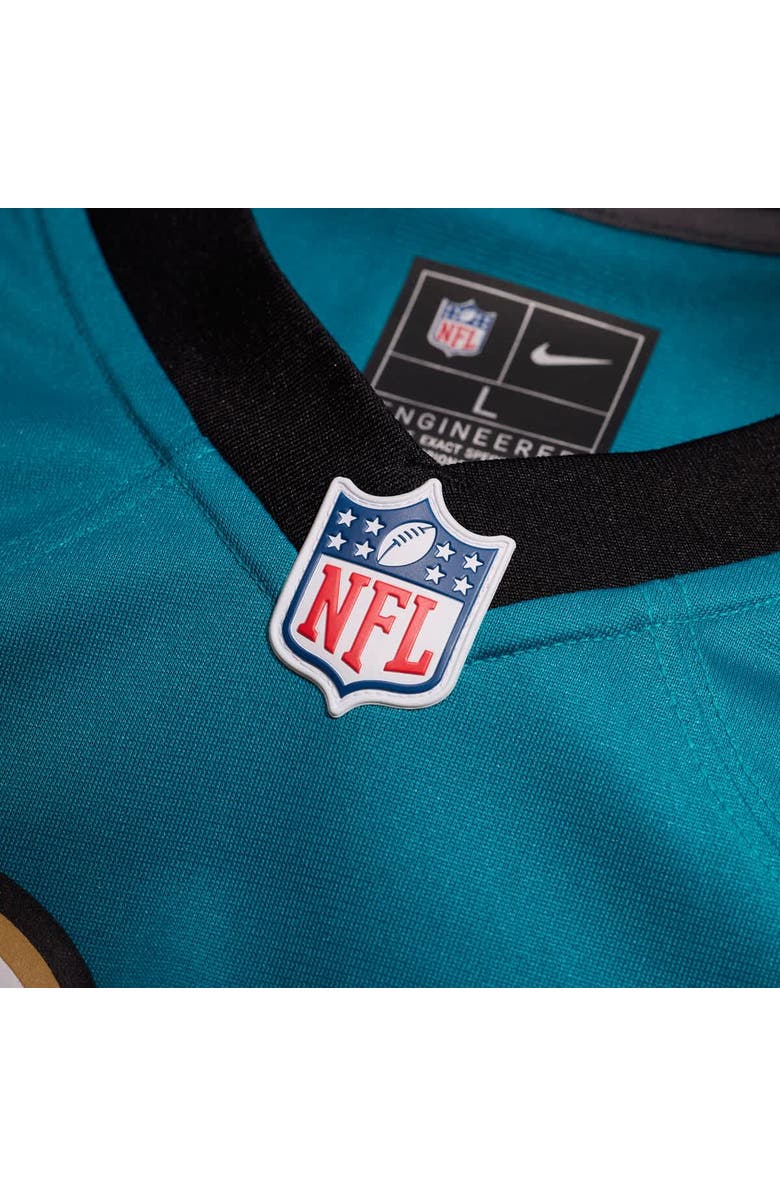 Nike Men's Nike Travis Etienne Jr Teal Jacksonville Jaguars Prowler Throwback Player Game Jersey, Alternate, color, Teal