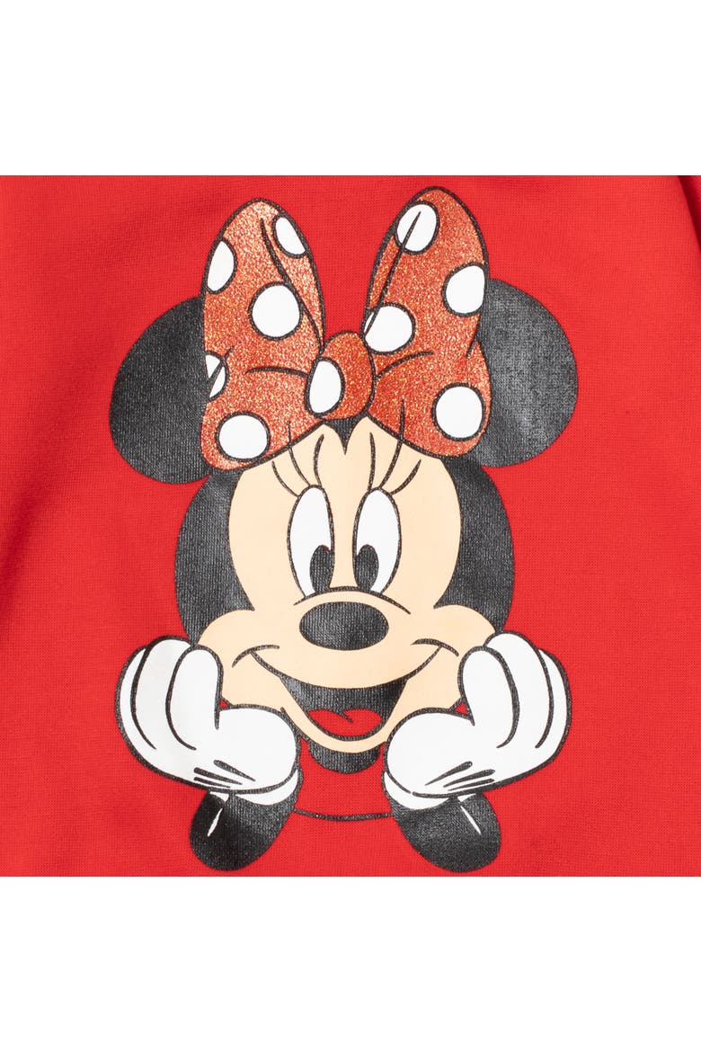 Minnie Mouse 2-Piece Fleece Sweatshirt and Pants Set, Alternate, color, Red Black Minnie