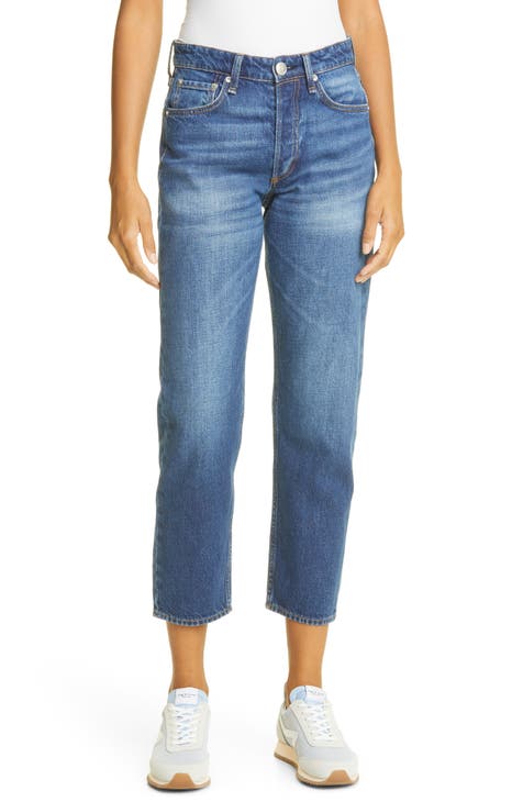 Maya High Waist Ankle Slim Straight Leg Jeans (Jasper)