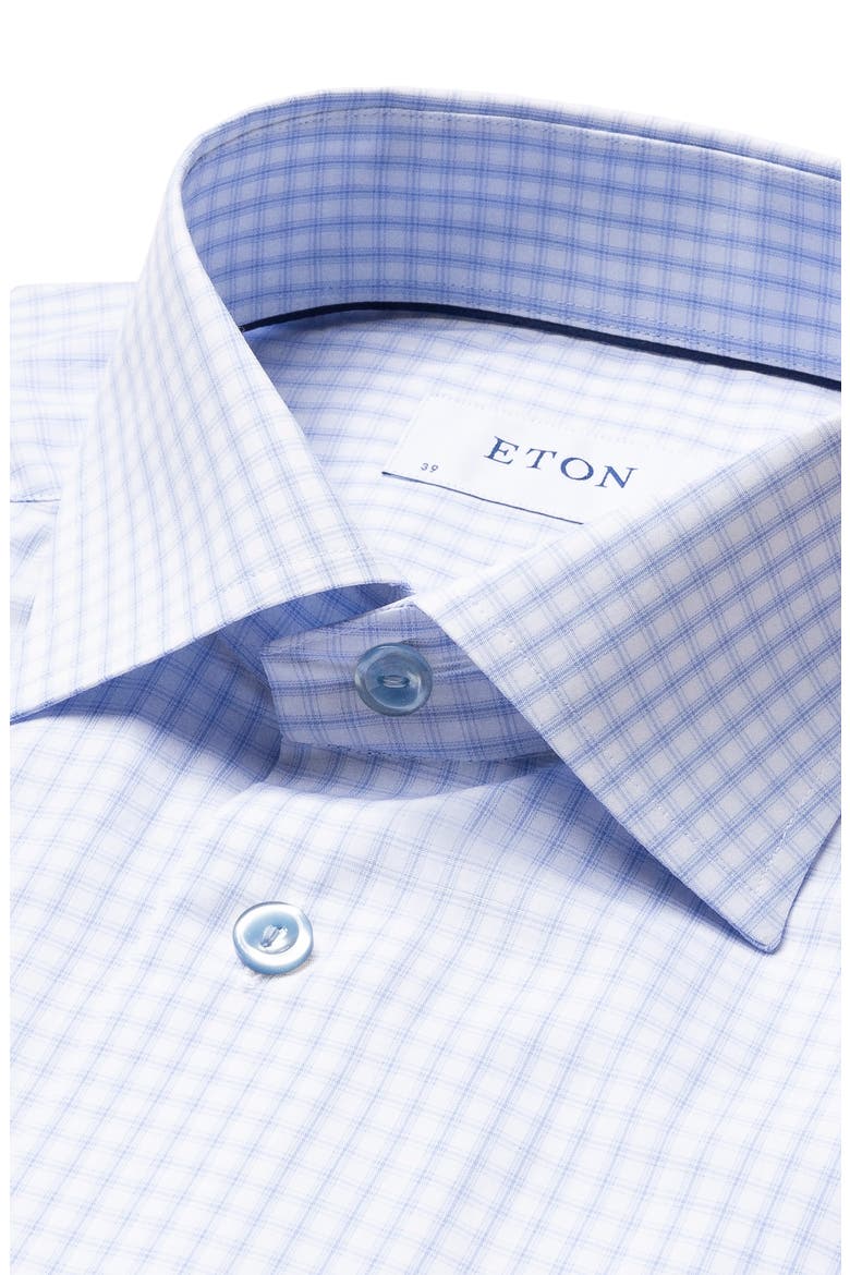 Contemporary Fit Check Dress Shirt, Alternate, color, BLUE