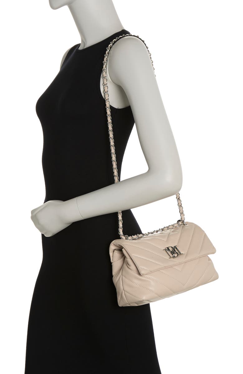Badgley Mischka Collection Diagonal Quilted Convertible Shoulder Bag, Alternate, color,
