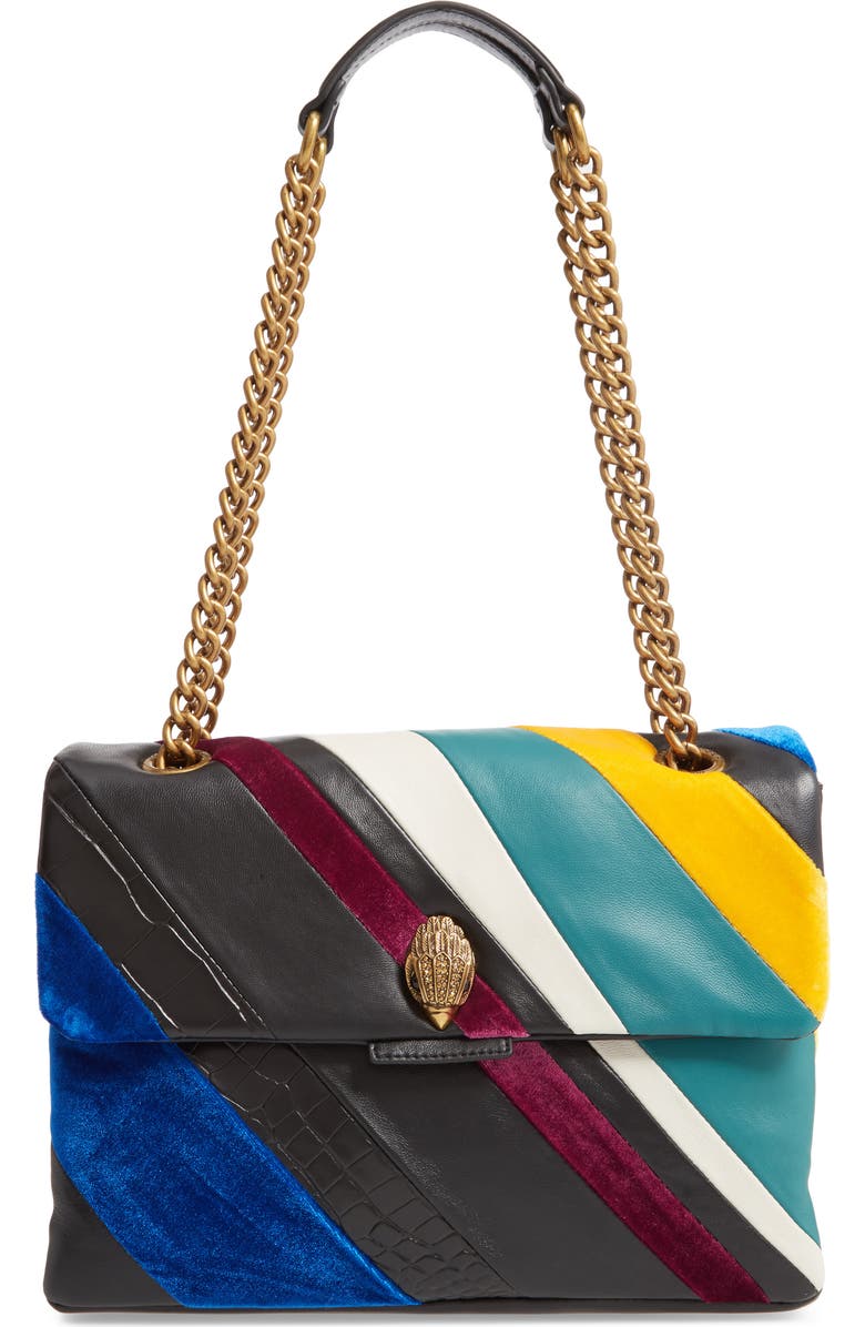 Kurt Geiger London Large Kensington Mixed Media Shoulder Bag, Main, color,