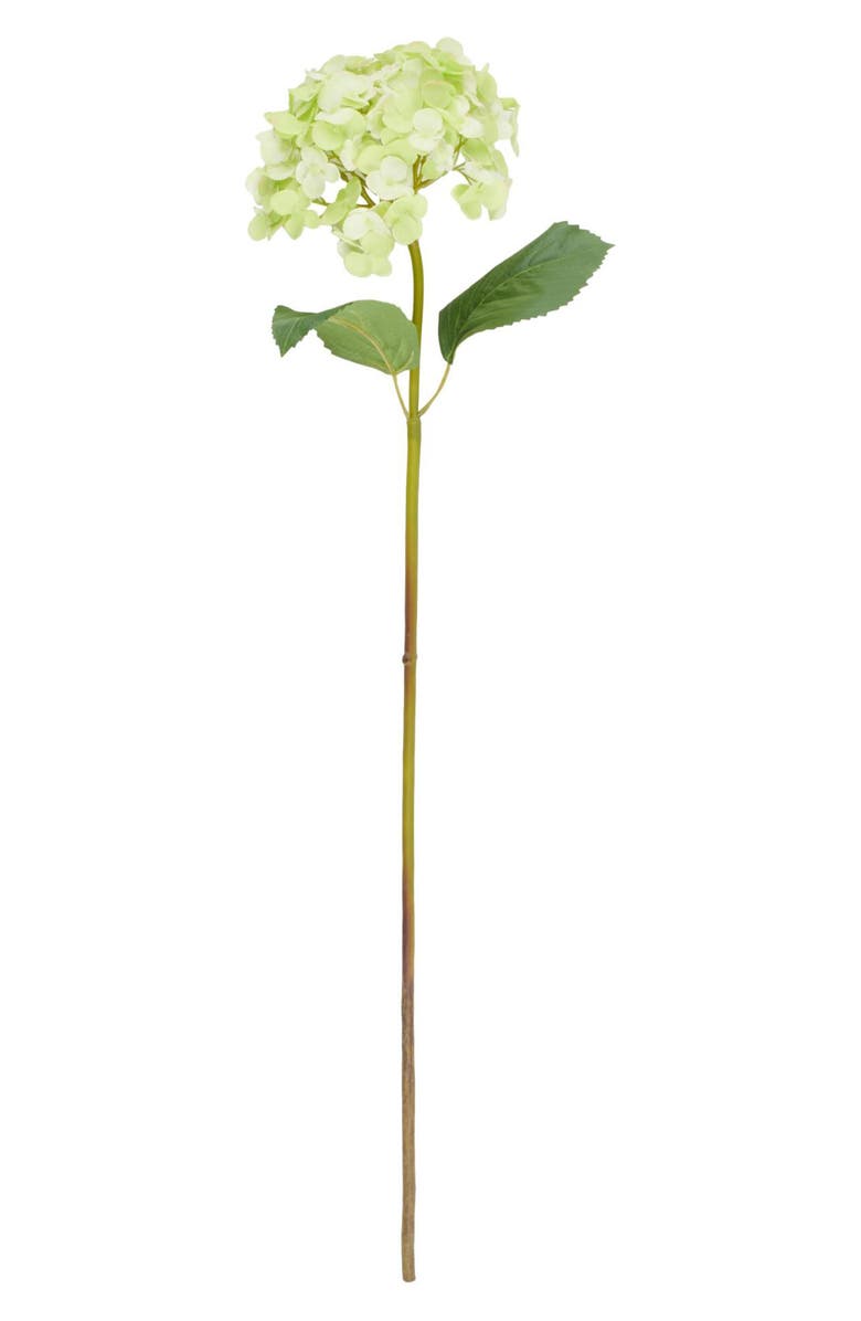 SONOMA SAGE HOME Set of Eight Green Hydrangea Artificial Flowers, Alternate, color, Green